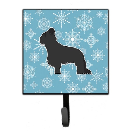 Carolines Treasures Winter Snowflake Briard Leash or Key Holder BB3526SH4